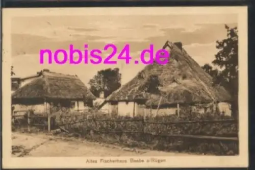 18586 Baabe Rügen Altes Fischerhaus o 9.9.1925