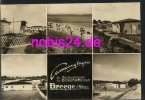 18556 Breege Rügen Campinglager *ca.1965