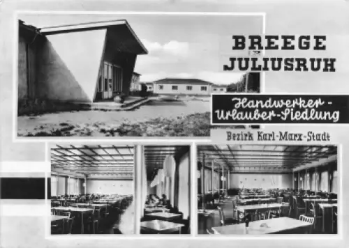 18556 Breege Rügen Handwerker Urlaubersiedlung o um 1960