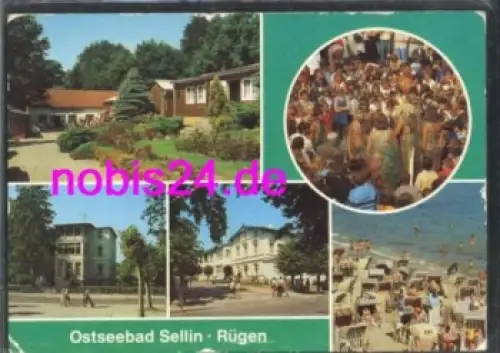 18586 Sellin Rügen Mehrbildkarte o 31.8.1985