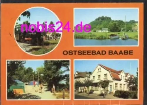 18586 Baabe Rügen Eisenbahn Zeltplatz o 20.11.1985