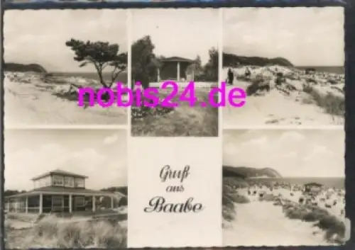 18586 Baabe Rügen Strandhaus Strand o 26.7.1960
