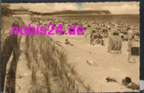 18586 Göhren Rügen Strandkörbe o 21.9.1962
