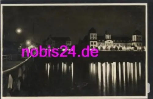 18609 Binz Kurhaus bei Nacht *ca.1950