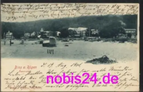 18609 Binz Rügen Strandansicht o 19.8.1901