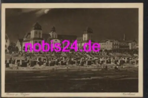 18609 Binz Rügen Strand bei Nacht *ca.1930