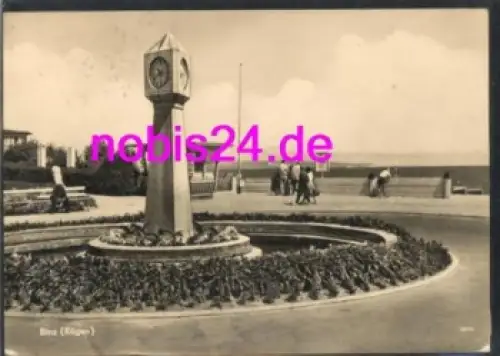 18609 Binz Rügen Stranduhr Promenade o 25.6.1962
