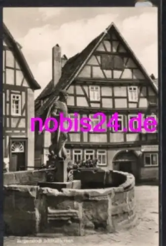 36110 Schlitz Hessen Burgenstadt Brunnen  *ca.1960