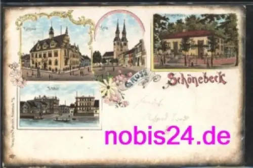 39218 Schönebeck Litho *ca.1900