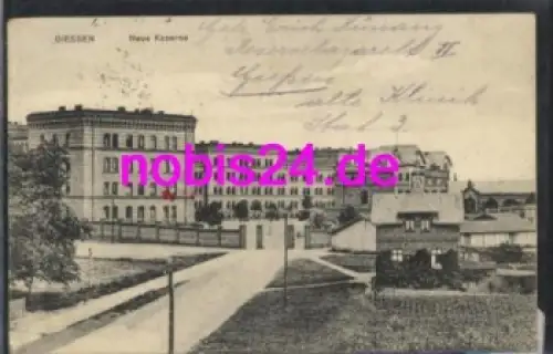 Giessen Neue Kaserne Militär o 28.7.1916