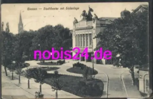 35390 Giessen Stadttheater Südanlage o 14.9.1914
