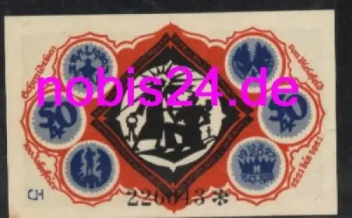 Bielefeld Notgeld 50 Pfennige 1921