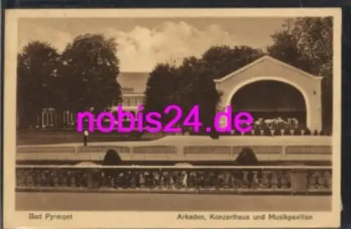 31812 Bad Pyrmont Arkaden Musikpavillon o 1930