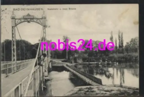 32545 Bad Oeynhausen Nadelwehr Brücke o 1913