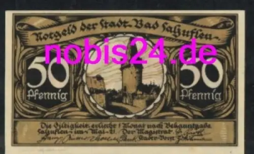 32108 Bad Salzuflen Notgeld 50 Pfennige um 1921