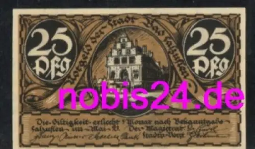 32108 Bad Salzuflen Notgeld 25 Pfennige um 1921