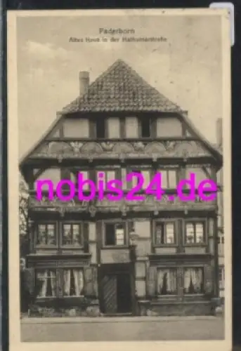Paderborn Haus Hathumarstrasse o 14.3.1917