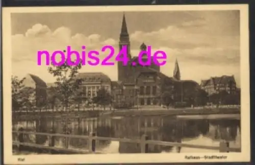 Kiel Rathaus Stadttheater *ca.1920