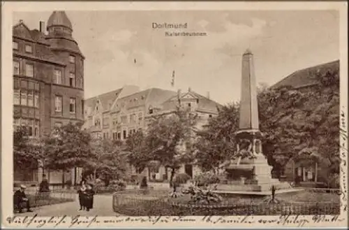 Dortmund Kaiserbrunnen o 25.6.1922