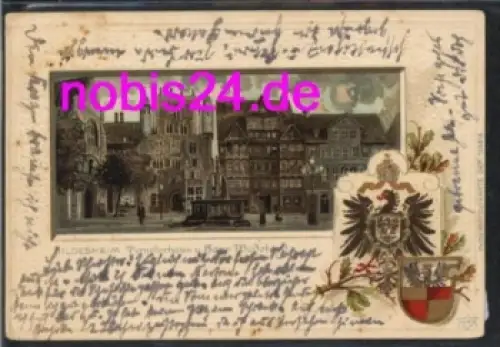 Hildesheim Präge Litho Templerhaus 0 1903