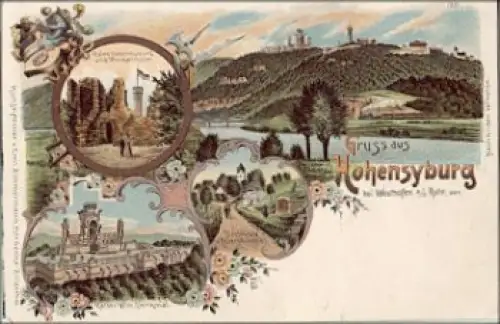 Hohensyburg Dortmund Litho o 6.7.1910