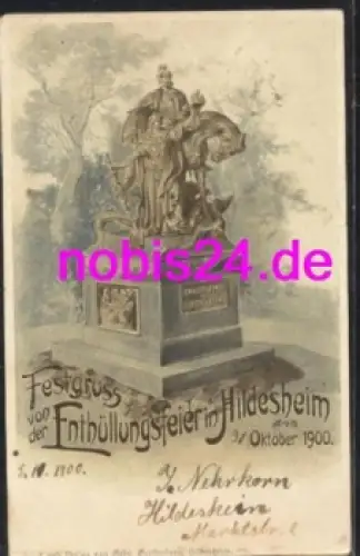 Hildesheim Enthüllungsfeier Denkmal o 1900