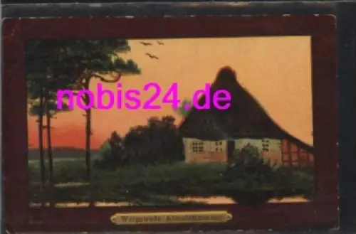 27726 Worpswede Abend Künstlerkarte o ca.1906