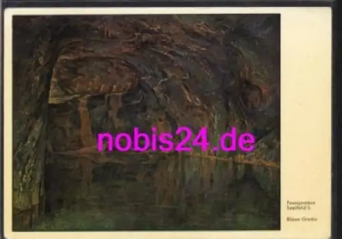 07318 Saalfeld Höhlen Blaue Feengrotte *ca.1962
