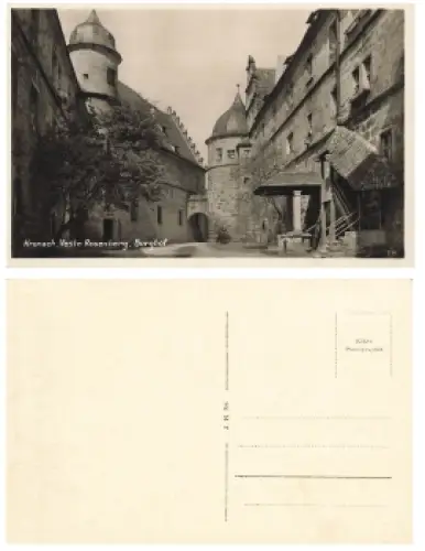96317 Kronach Veste Rosenberg Burghof  *ca.1920