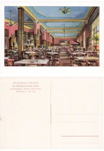 Fulda Konditorei Das Cafe *ca.1930 Mandt-Verlag