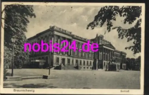 Braunschweig Schloss o 6.6.1930 mit Posthilfsstempel Bornum Braunschweig Land