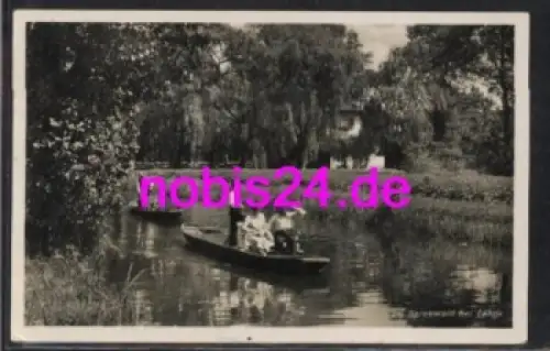 03222 Spreewald bei Lehde Kahnfahrt o 6.1.1938