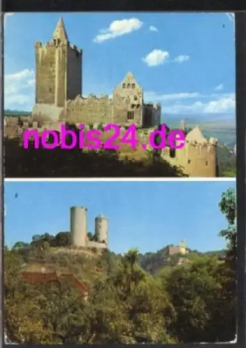 06628 Bad Kösen Rudelsburg Burg Saaleck o ca.1978