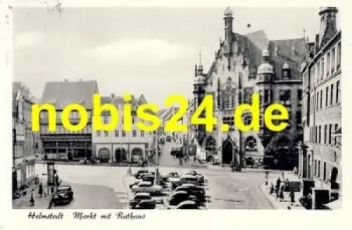 38350 Helmstedt Markt Rathaus o 21.5.1957