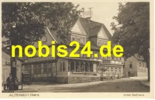 38707 Altenau Harz Hotel Rathaus *ca.1920
