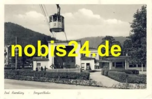38667 Bad Harzburg Bergseilbahn Station o 28.7.1954