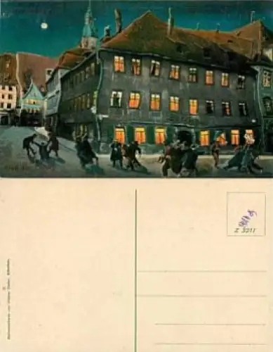 Coburg Gasthaus Loreley Trunkenheit  *ca.1910