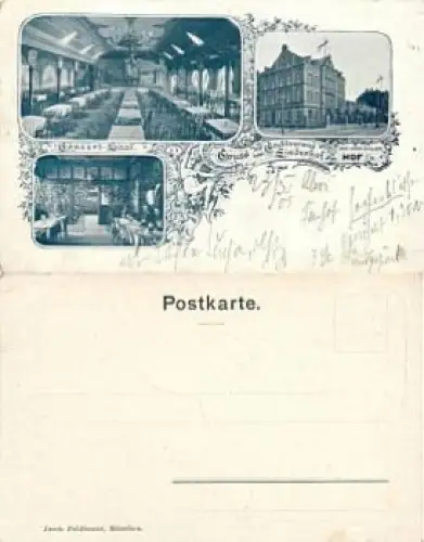 95028 Hof Hotel Linderhof gebr. 23.5.1905