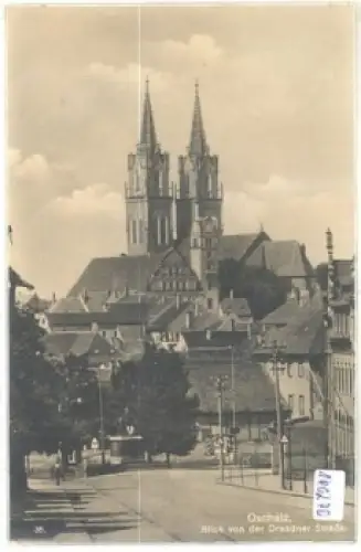 04758 Oschatz von der Dresdner Straße o 24.6.1937