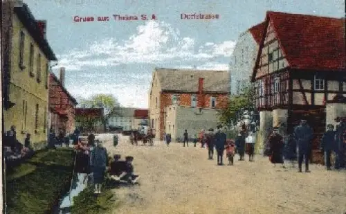 04552 Thräna Borna Dorfstrasse * ca. 1920 