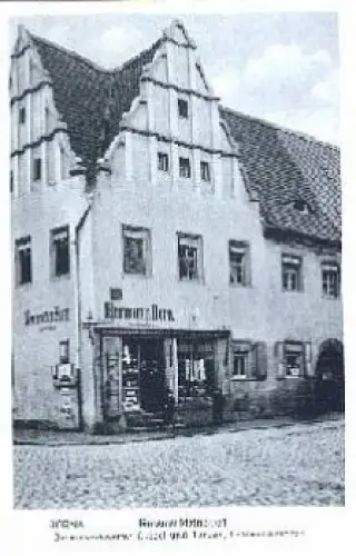 04552 Borna Rossmarkstrasse Giebel und Torbau Renaissance *ca. 1910