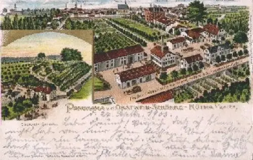 04571 Rötha Obschwein-Schänke Farblitho o 1903