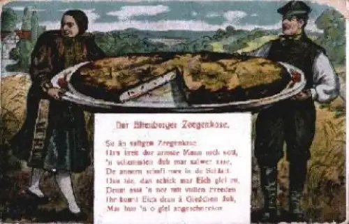 04600 Altenburg, Altenborger Zeegenkase, Kuchen, Tracht, * ca. 1920