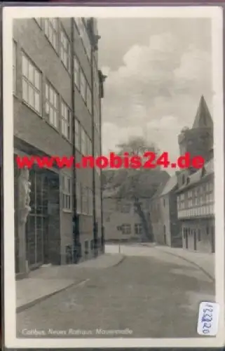 Cottbus Neues Rathaus, Mauerstraße o 30.7.1955