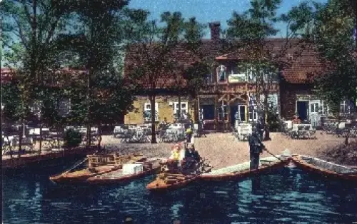03222 Lehde Spreewald Gasthaus zum fröhlichen Hecht * ca.1920