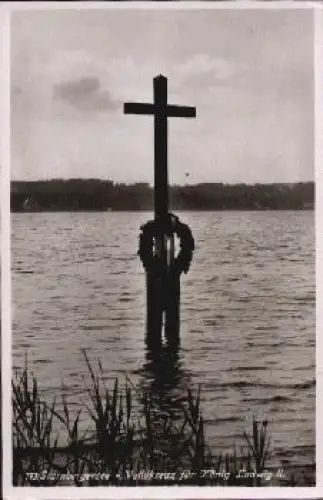 82319 Starnberger See Votivkreuz für König Ludwig II. * ca. 1930