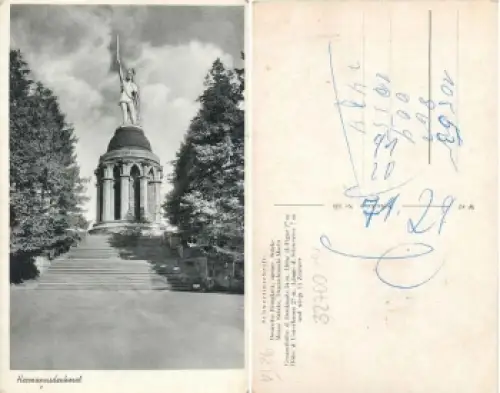 Hermannsdenkmal bei Detmold gebr. ca. 1930