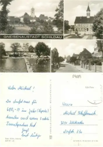 04889 Schildau Gneisenaustadt gebr. ca. 1971