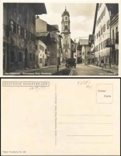 82981 Mittenwald, Neunerhaus, Post  * 10.9.1933 Deutsche Heimatbilder 281