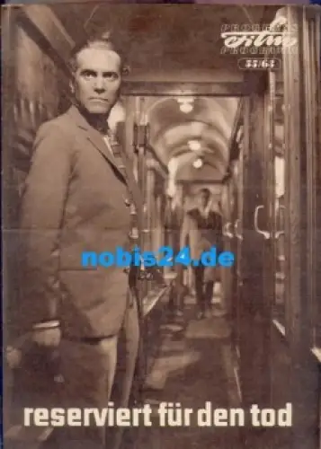 Reserviert für den Tod, Progress Film Programm 55/63, Hans Peter Minetti, Peter Herden